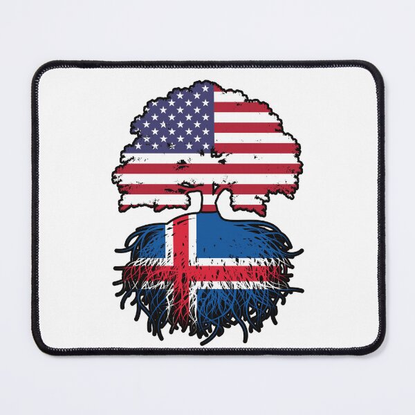 Item preview, Iceland Icelandic American USA United States America Tree Roots Flag designed and sold by FlagX.