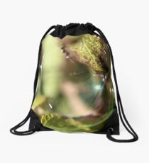 Bubble With A Leaf Drawstring Bag