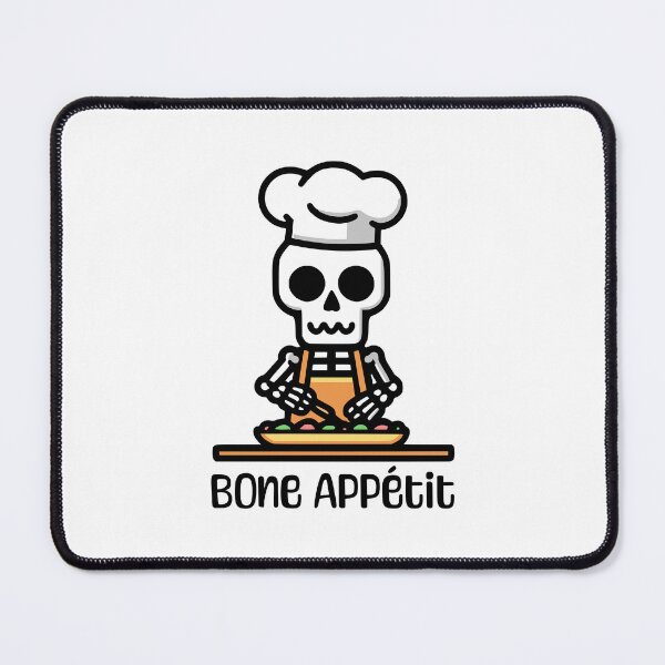 Item preview, Bone Appetit! Cute Skeleton Cooking designed and sold by PMCreative.