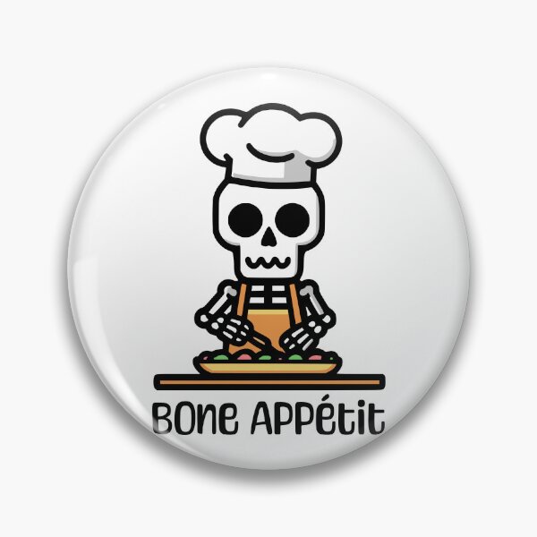 Item preview, Bone Appetit! Cute Skeleton Cooking designed and sold by PMCreative.