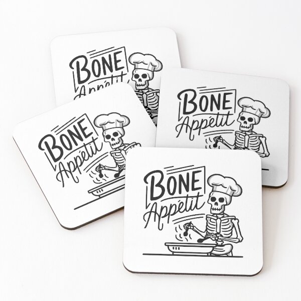 Item preview, Bone Appetit! Funny Skeleton Cooking designed and sold by PMCreative.