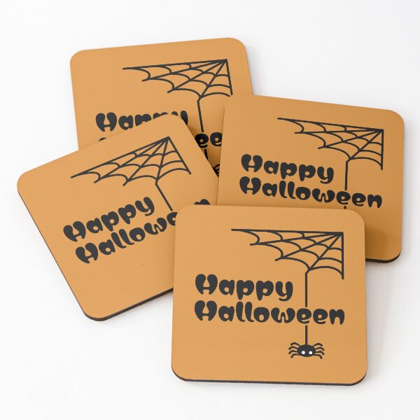 Item preview, Happy Halloween - spider and web designed and sold by SquareKeyStudio.