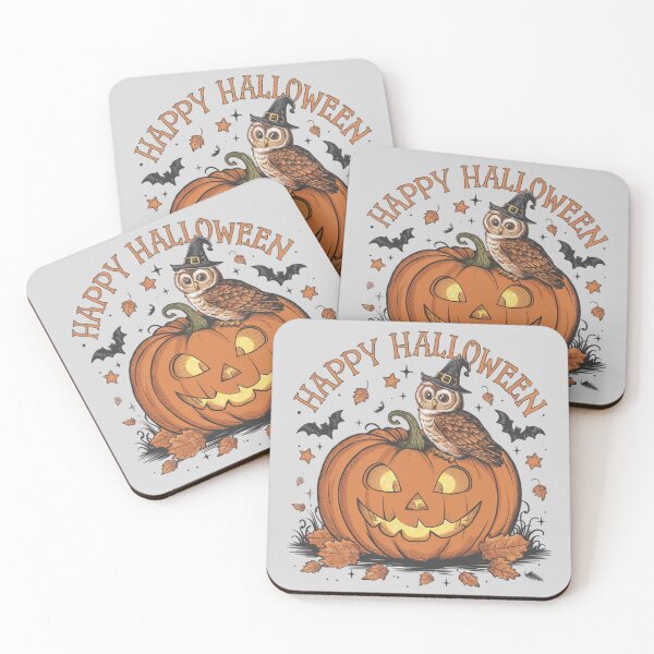 Item preview, Happy Halloween - Owl and Pumpkin designed and sold by 123ks.