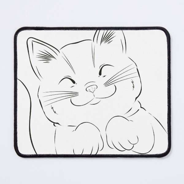 Item preview, Sleepy Cat Stencil designed and sold by TokkiJess.