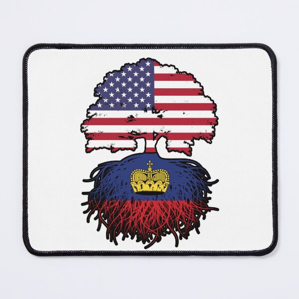 Item preview, Liechtenstein Liechtensteiner American USA United States America Tree Roots Flag designed and sold by FlagX.
