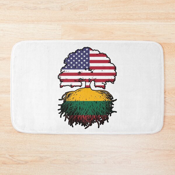 Item preview, Lithuania Lithuanian American USA United States America Tree Roots Flag designed and sold by FlagX.