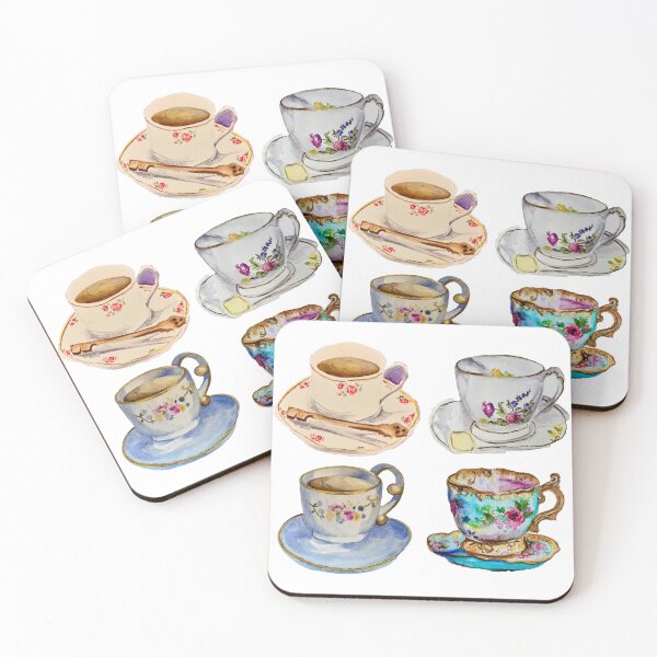 Item preview, Wing Light Art Teacup Collage designed and sold by Wing Light Art Designs.