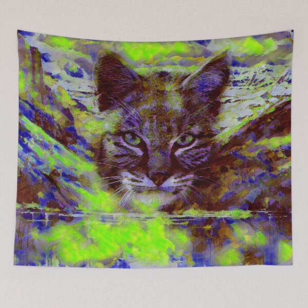 Item preview, WILD CAT IN MOUNTAINS designed and sold by Most1234.