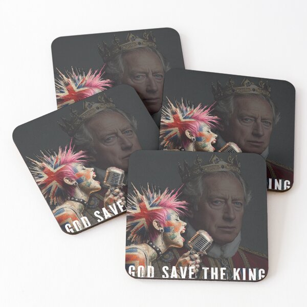Item preview, GOD SAVE THE KING PUNKS NOT DEAD ENGLAND designed and sold by AiPoliviosArt.