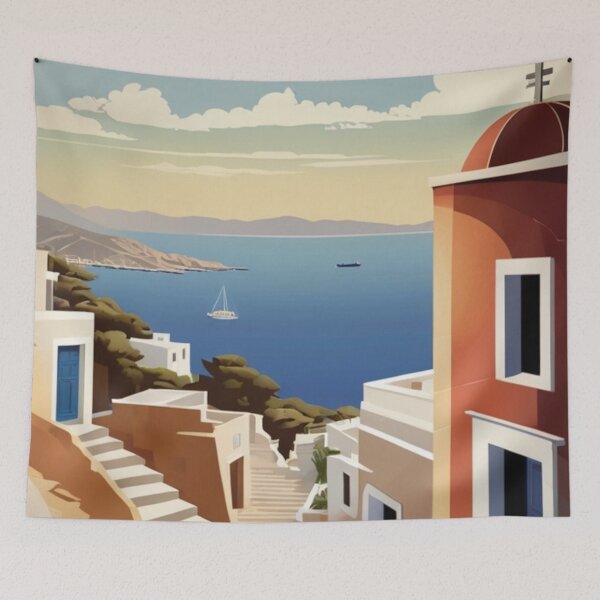 Item preview, 032 Vintage Naxos, Greece Poster Design designed and sold by Alexis Art Collection.