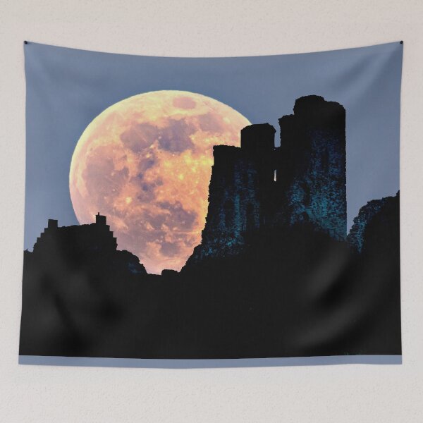 Item preview, Scarborough Castle Supermoon designed and sold by Alisonchambers2.