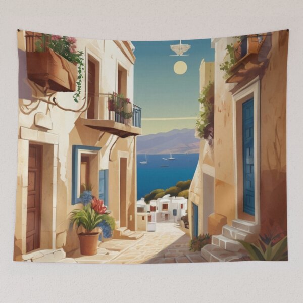 Item preview, 033 Vintage Naxos, Greece Poster Design designed and sold by Alexis Art Collection.
