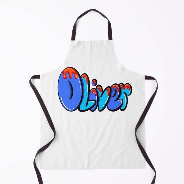 Item preview, Oliver name in blue with red drips Top 10 best personalized gifts boys and men personalised Graffiti name Oliver designed and sold by Artonmytee.