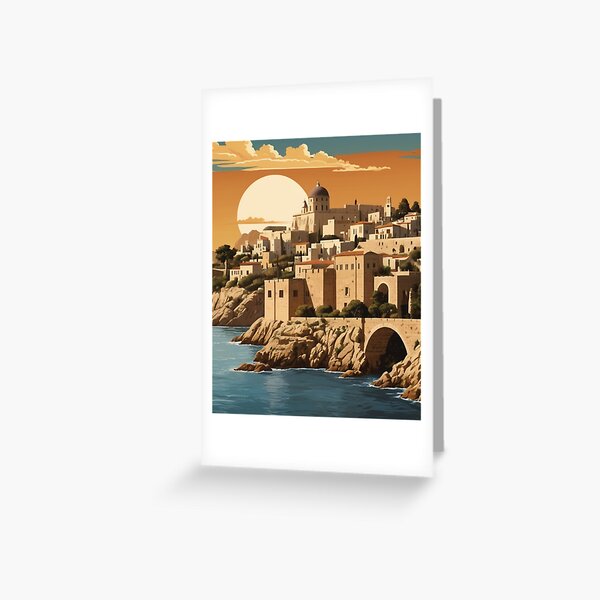 Item preview, 033 Vintage Rhodes, Greece Poster Design designed and sold by Alexis Art Collection.