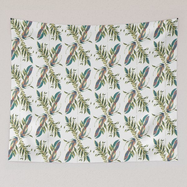 Item preview, Leaves and feathers_vintage graphic designed and sold by FORPOTATOPARTY.
