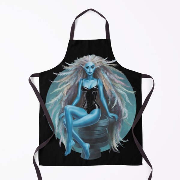 Item preview, Blue alien on a blue background designed and sold by MargoMalej.
