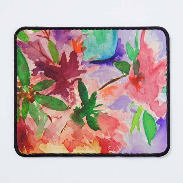 Item preview, Azaleas - Spontaneous bamboo brush watercolor on paper designed and sold by Jamie Taylor.