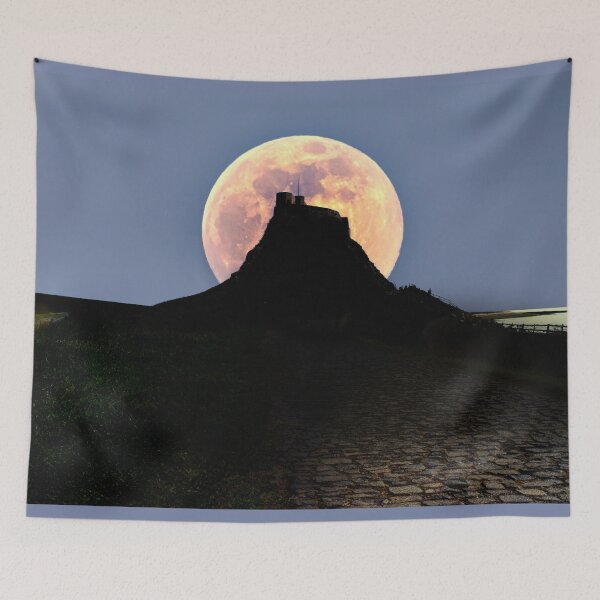 Item preview, Lindisfarne Castle Supermoon designed and sold by Alisonchambers2.