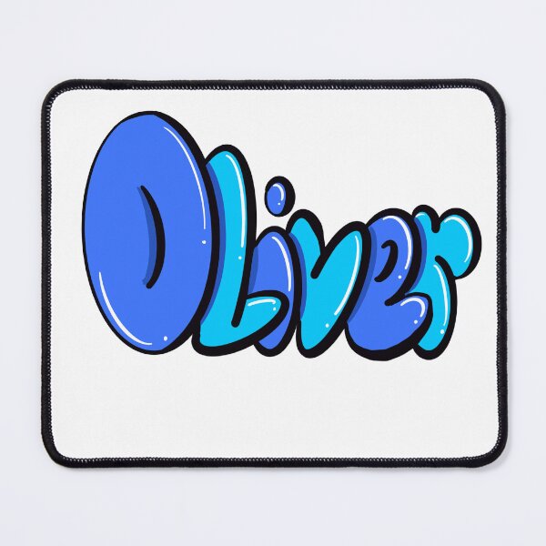 Item preview, Oliver name in blue Top 10 best personalized gifts boys and men personalised Graffiti name Oliver designed and sold by Artonmytee.