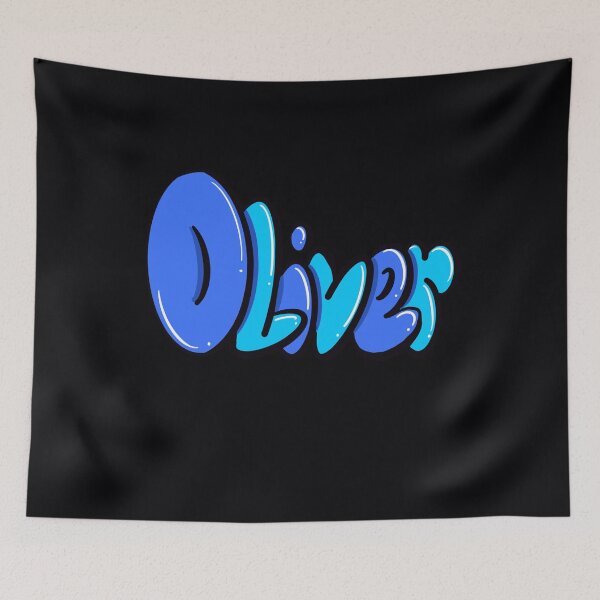 Item preview, Oliver name in blue Top 10 best personalized gifts boys and men  personalised Graffiti name Oliver designed and sold by Artonmytee.
