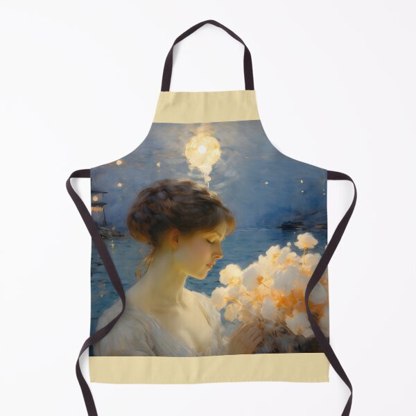 Item preview, A young woman in a white dress and holding a bouquet of flowers designed and sold by OneLastWish.