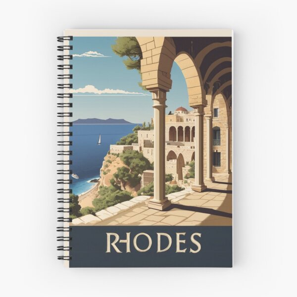 Item preview, 035 Vintage Rhodes, Greece Poster Design designed and sold by Alexis Art Collection.