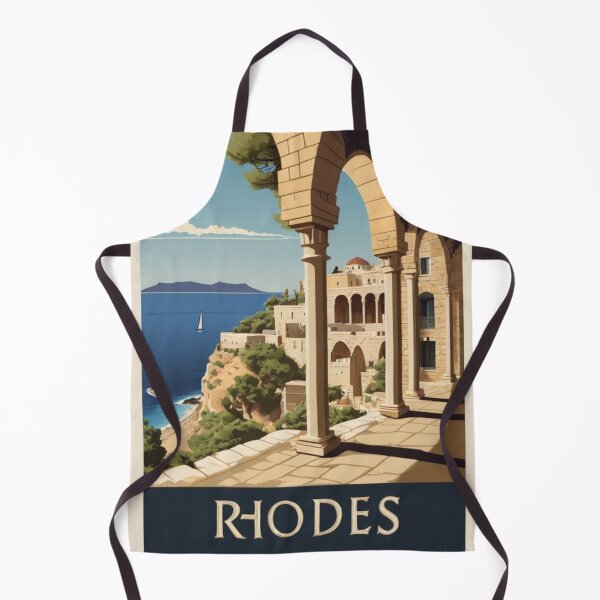 Item preview, 035 Vintage Rhodes, Greece Poster Design designed and sold by Alexis Art Collection.