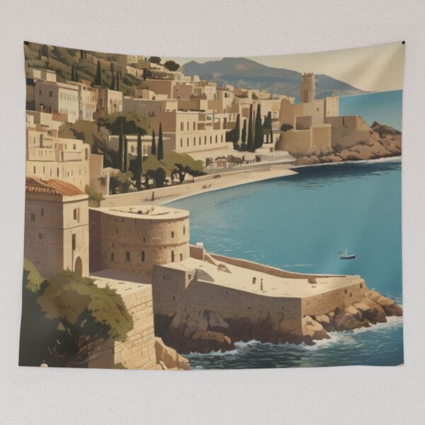 Item preview, 036 Vintage Rhodes, Greece Poster Design designed and sold by Alexis Art Collection.