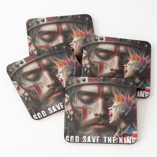 Item preview,  GOD SAVE THE KING PUNKS NOT DEAD ENGLAND designed and sold by AiPoliviosArt.