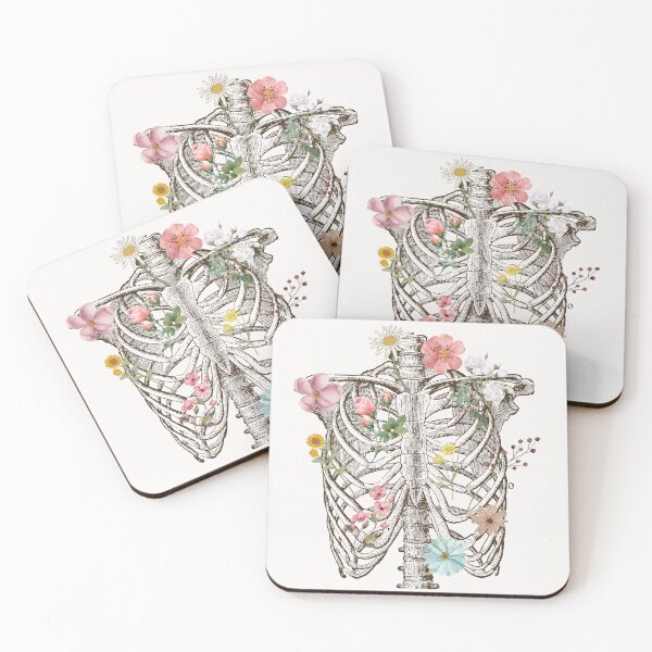 Item preview, Skeleton And Flowers Vintage Botanical Vintage Romantic designed and sold by MarcelooArt.