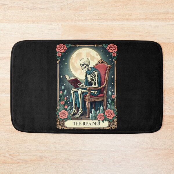 Item preview, The Reader, Vintage Style Tarot Card Skeleton Reading a Book. designed and sold by Sarah Wainwright.