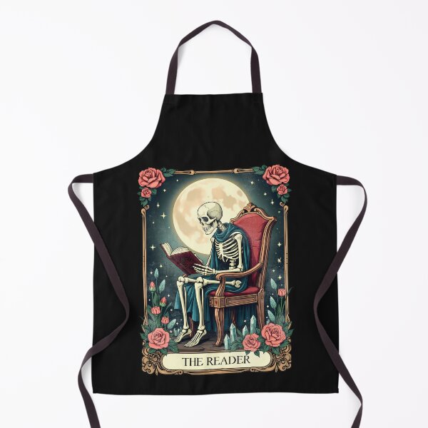 Item preview, The Reader, Vintage Style Tarot Card Skeleton Reading a Book. designed and sold by Sarah Wainwright.