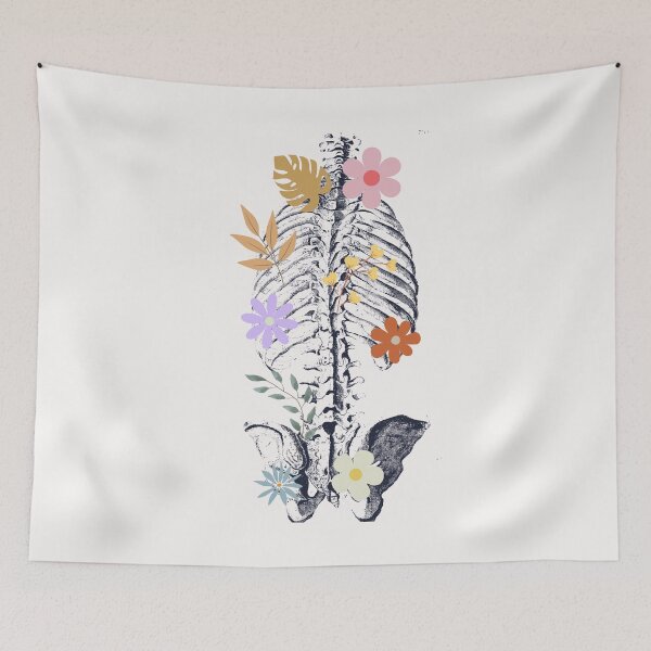 Item preview, Skeleton And Flowers Vintage Botanical Vintage Romantic designed and sold by MarcelooArt.