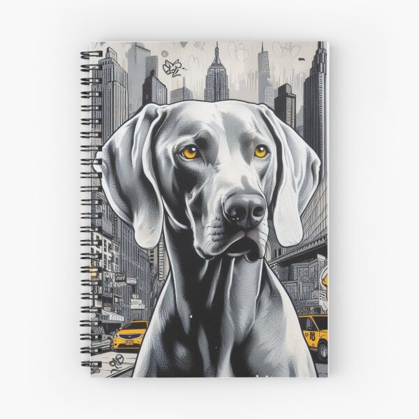 Item preview, Vibrante arte de grafiti de la ciudad de Weimaraner: diseño n.° 126 designed and sold by WeimTrails.
