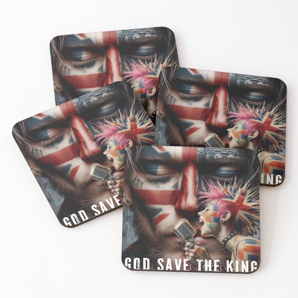 Item preview,  GOD SAVE THE KING PUNKS NOT DEAD ENGLAND designed and sold by AiPoliviosArt.