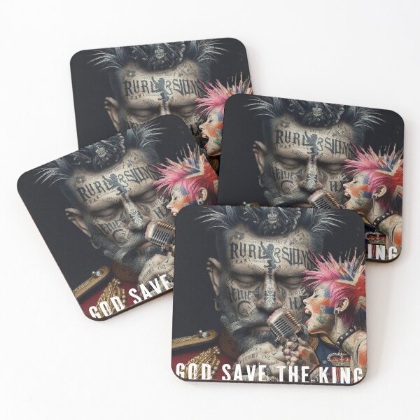 Item preview,  GOD SAVE THE KING PUNKS NOT DEAD ENGLAND designed and sold by AiPoliviosArt.