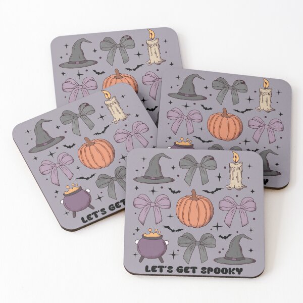 Item preview, Let's Get Spooky Halloween Illustrations Salem Witch Fall Pattern Pumpkins Spooky Season designed and sold by Simply Magic Supply.