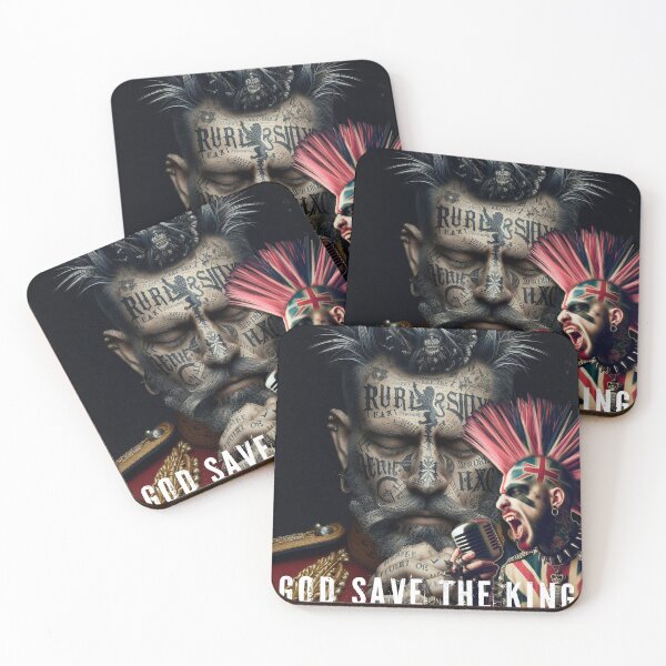 Item preview, GOD SAVE THE KING PUNKS NOT DEAD ENGLAND designed and sold by AiPoliviosArt.