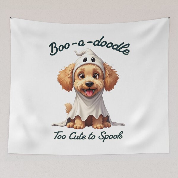 Item preview, Adorable "Boo-a-Doodle" Goldendoodle Halloween Design designed and sold by SillyPupDesign.
