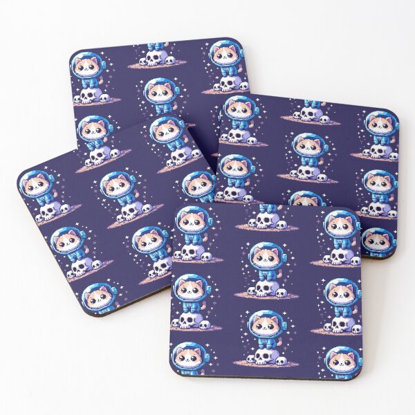 Item preview, Pixelart - Space Cat the Destroyer - Cute Funny Cat Astronaut designed and sold by Nostalgia Busters.