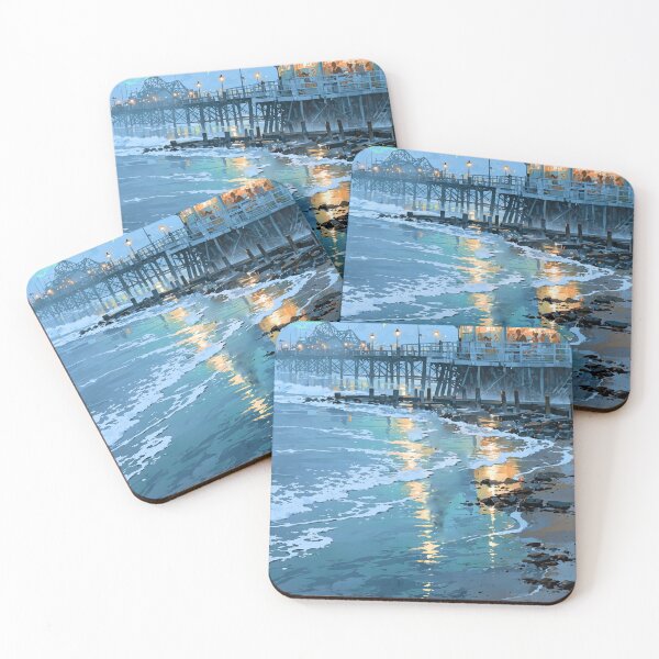 Item preview, Steel Pier at Night, New Jersey designed and sold by Worldscape Wonders.
