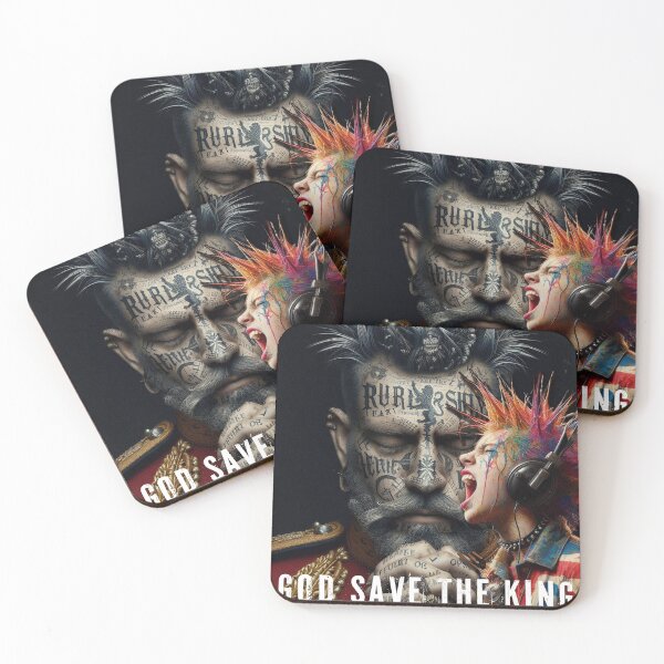 Item preview, GOD SAVE THE KING PUNKS NOT DEAD ENGLAND designed and sold by AiPoliviosArt.