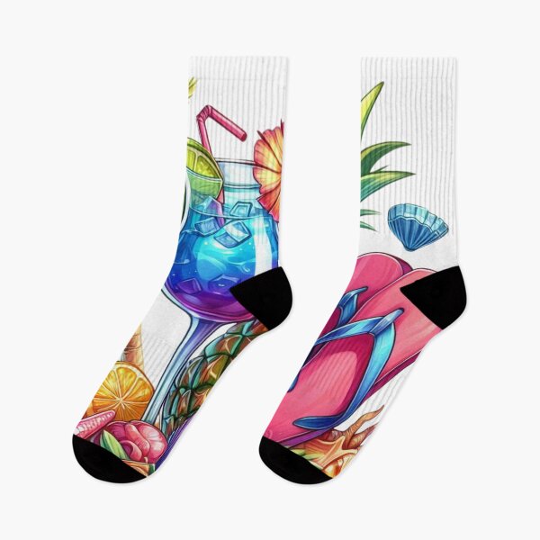 Item preview, Summer Vibes,Flip Flops,Coctail,Pineapple designed and sold by deniz kaya.