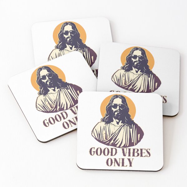 Item preview, Good vibes only, Cool Jesus designed and sold by WeJustMakeFUN.