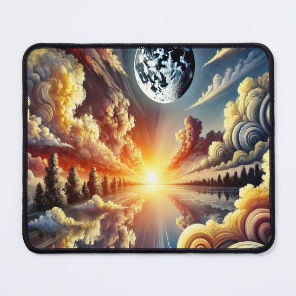 Item preview, Surreal Cosmic Sunset with Dreamlike Clouds designed and sold by yeesnhochu.