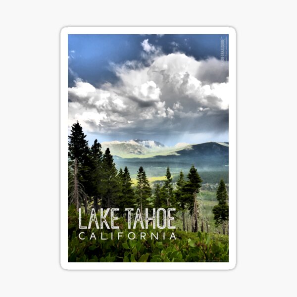 Storm Clouds Over Freel Peak (Lake Tahoe, CA) Sticker