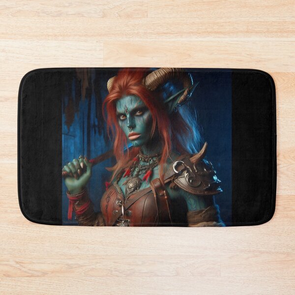 Item preview, Tiefling Woman designed and sold by GalleryBrisArt.