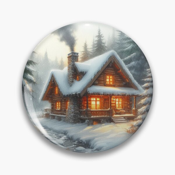 Item preview, Cozy Winter Haven: Snowy Cabin Retreat designed and sold by SpendieSellers.