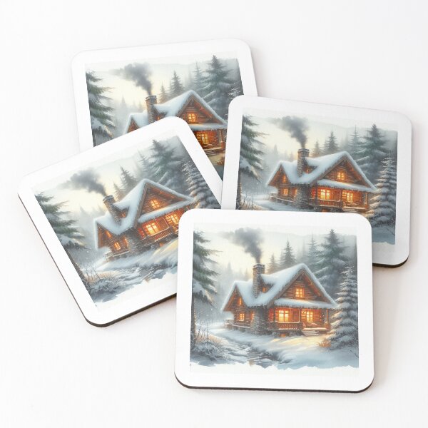 Item preview, Cozy Winter Haven: Snowy Cabin Retreat designed and sold by SpendieSellers.