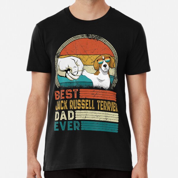 Item preview, Distressed Best Jack Russell Terrier Dad Ever Fathers Day T-Shirt designed and sold by samishoops.